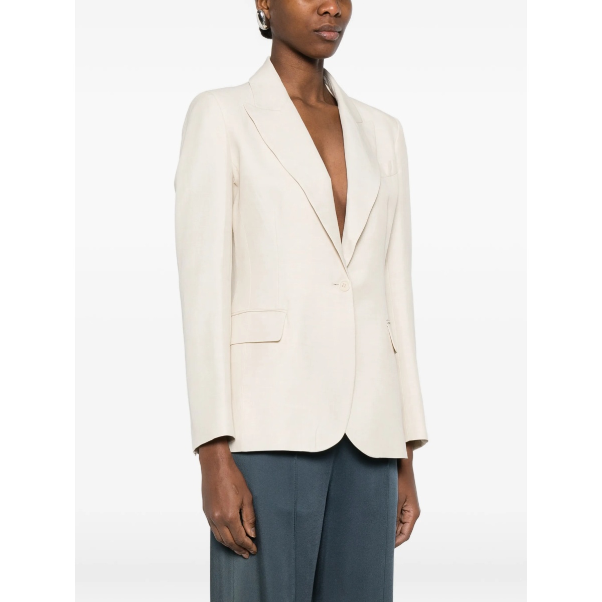single-breasted blazer - Img 3
