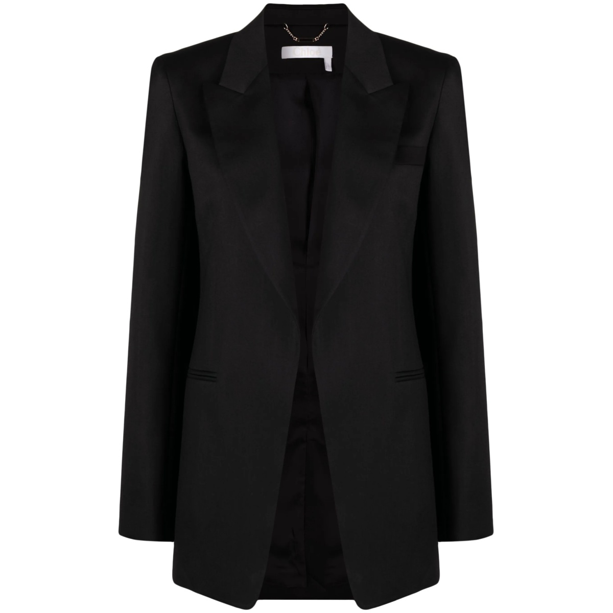 single-breasted tuxedo blazer