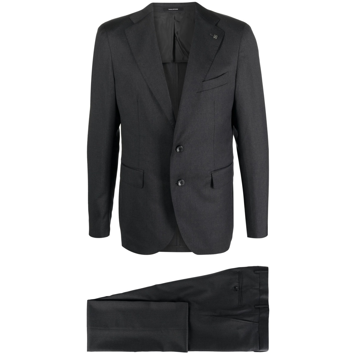 single-breasted virgin wool suit