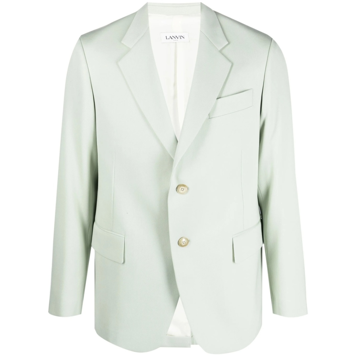 single-breasted wool blazer