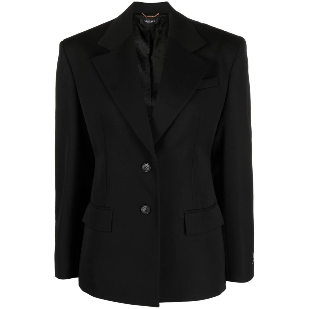 Single-breasted wool blazer