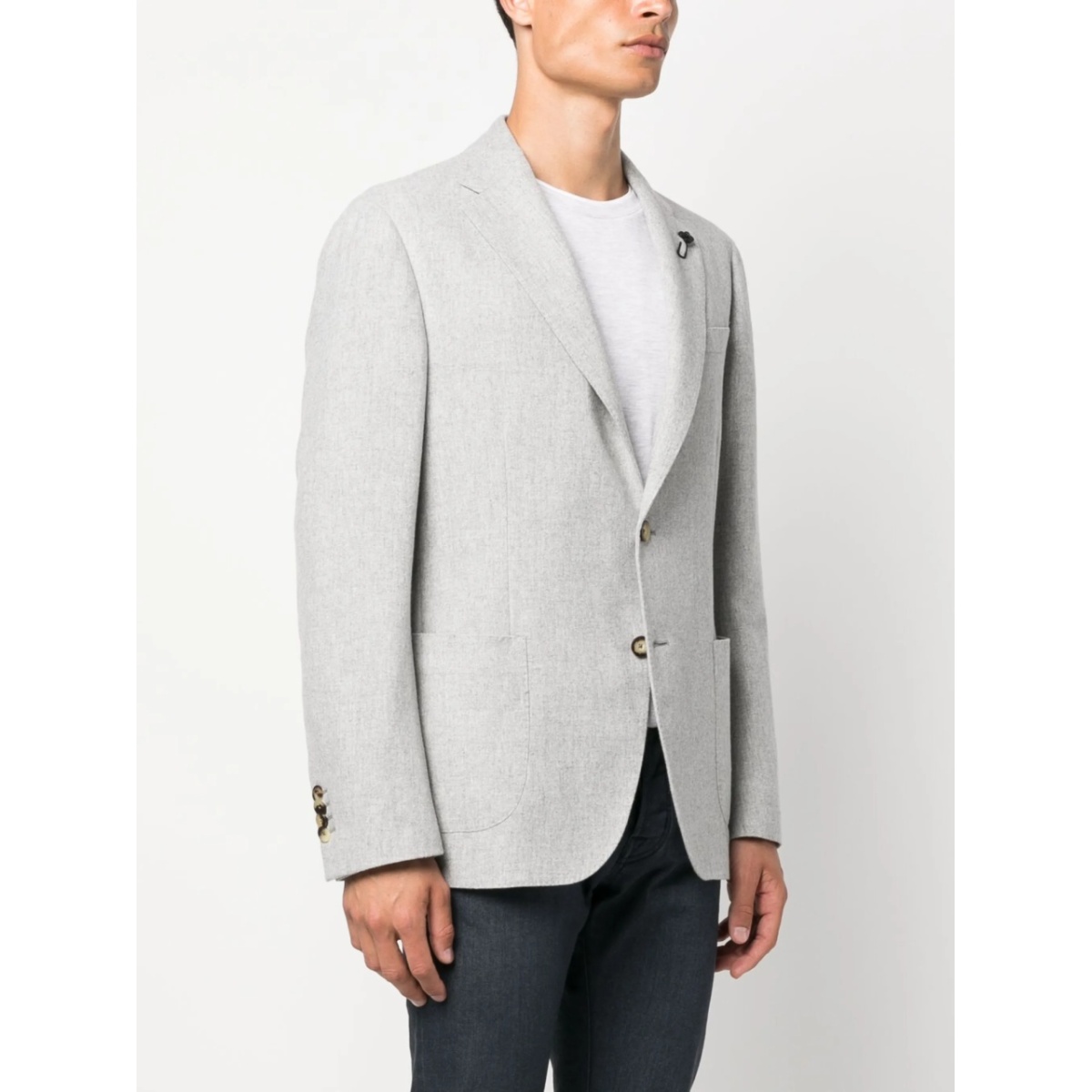 single-breasted wool-blend blazer - Img 3