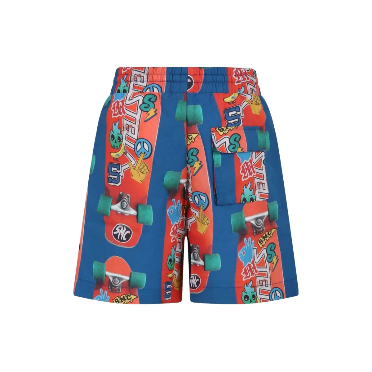 skateboard-print shorts - Img 2