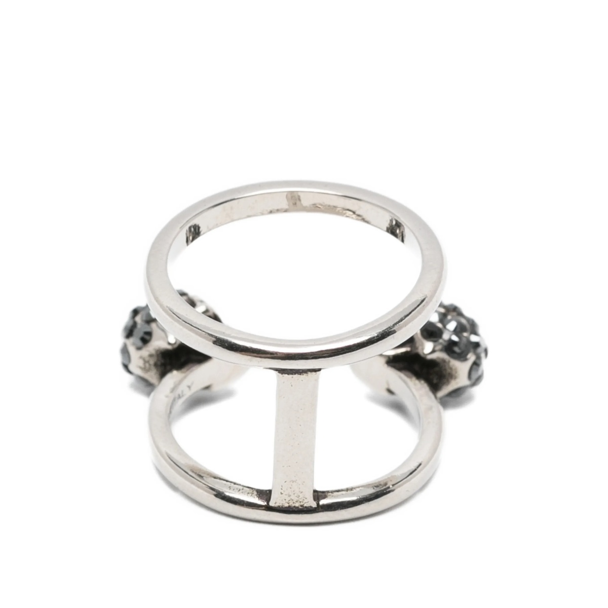 skull-embellished double ring - Img 3