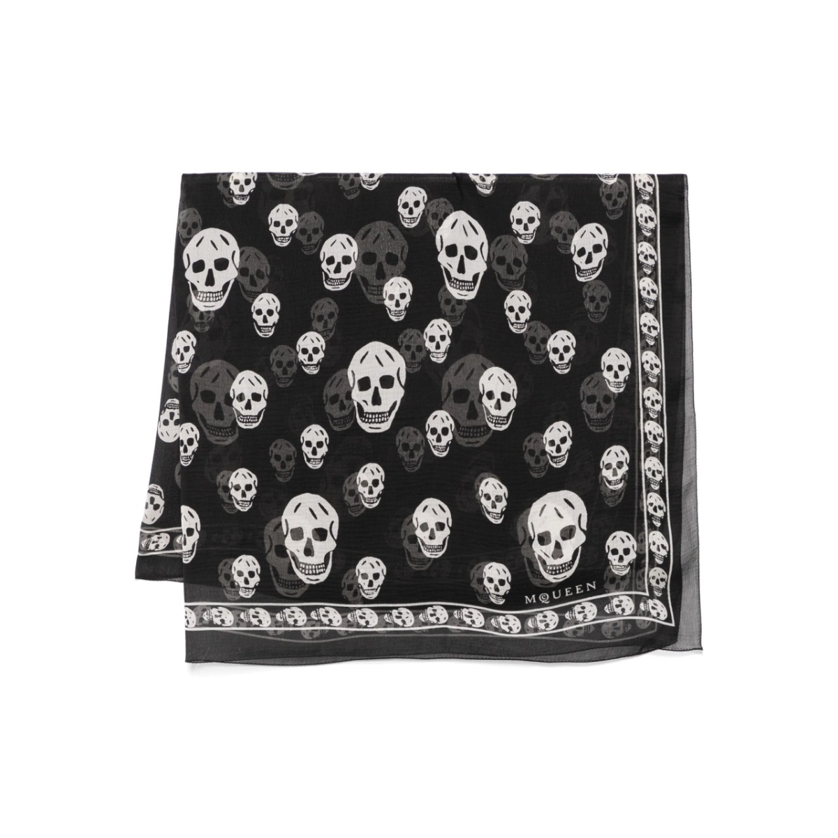 skull-print scarf