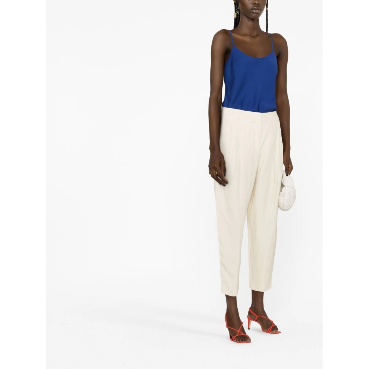 sleeveless silk top - Img 2