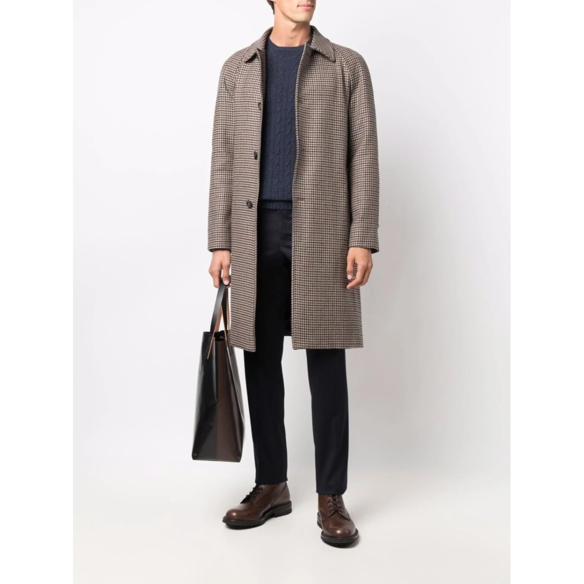 slim-fit wool trousers - Img 2