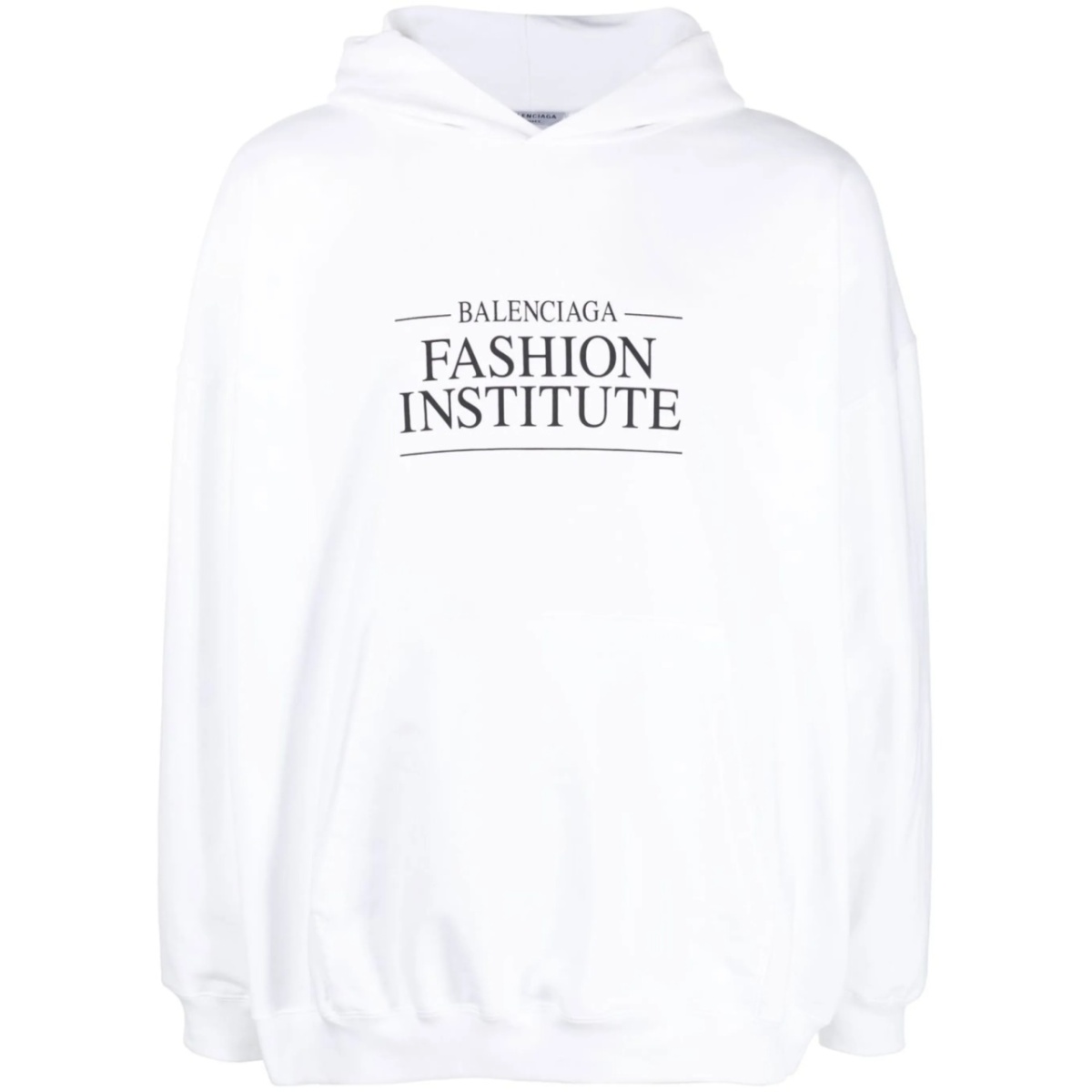 slogan-print hoodie