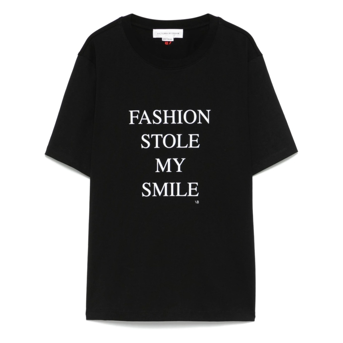 slogan-print T-shirt