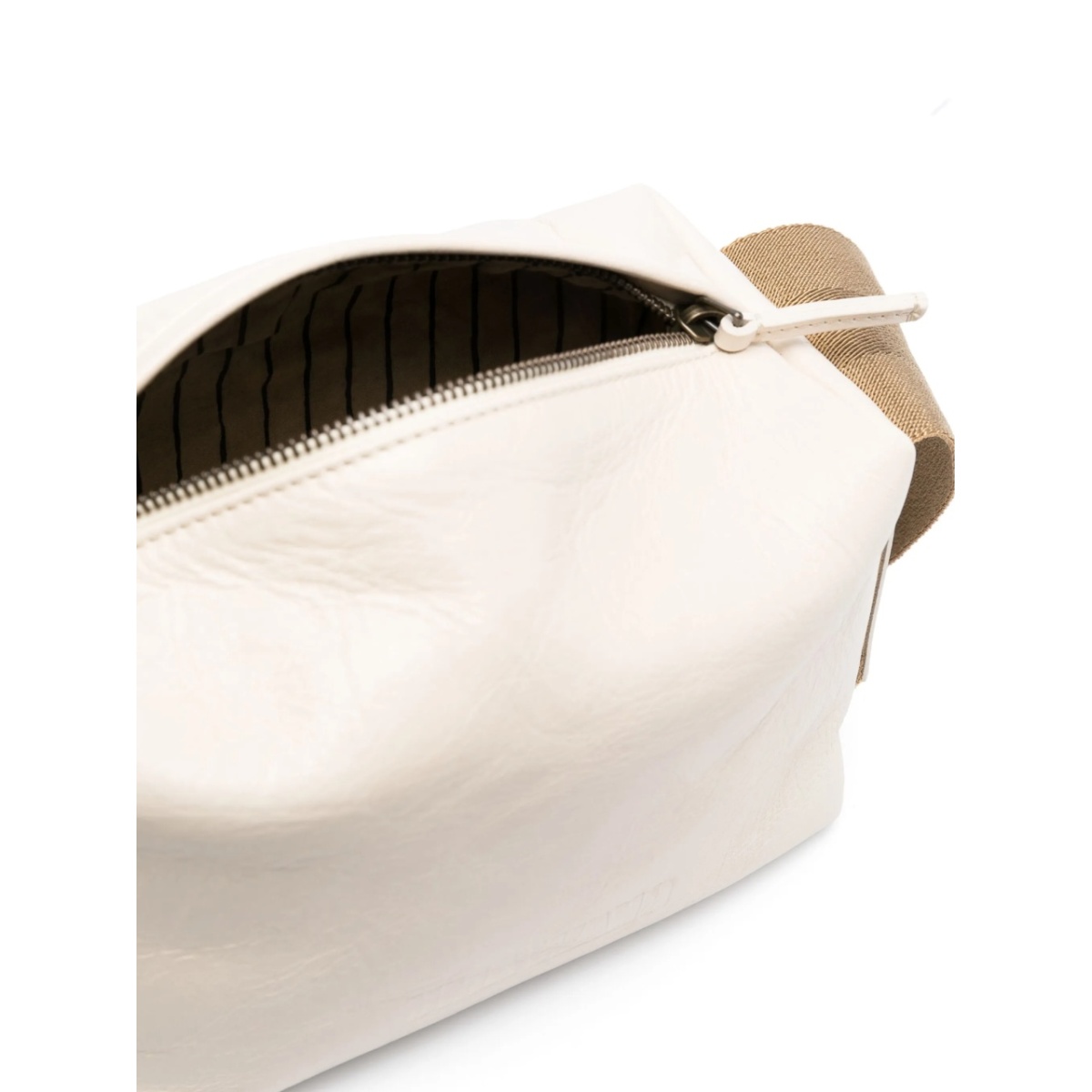 small logo-embossed leather shoulder bag - Img 5
