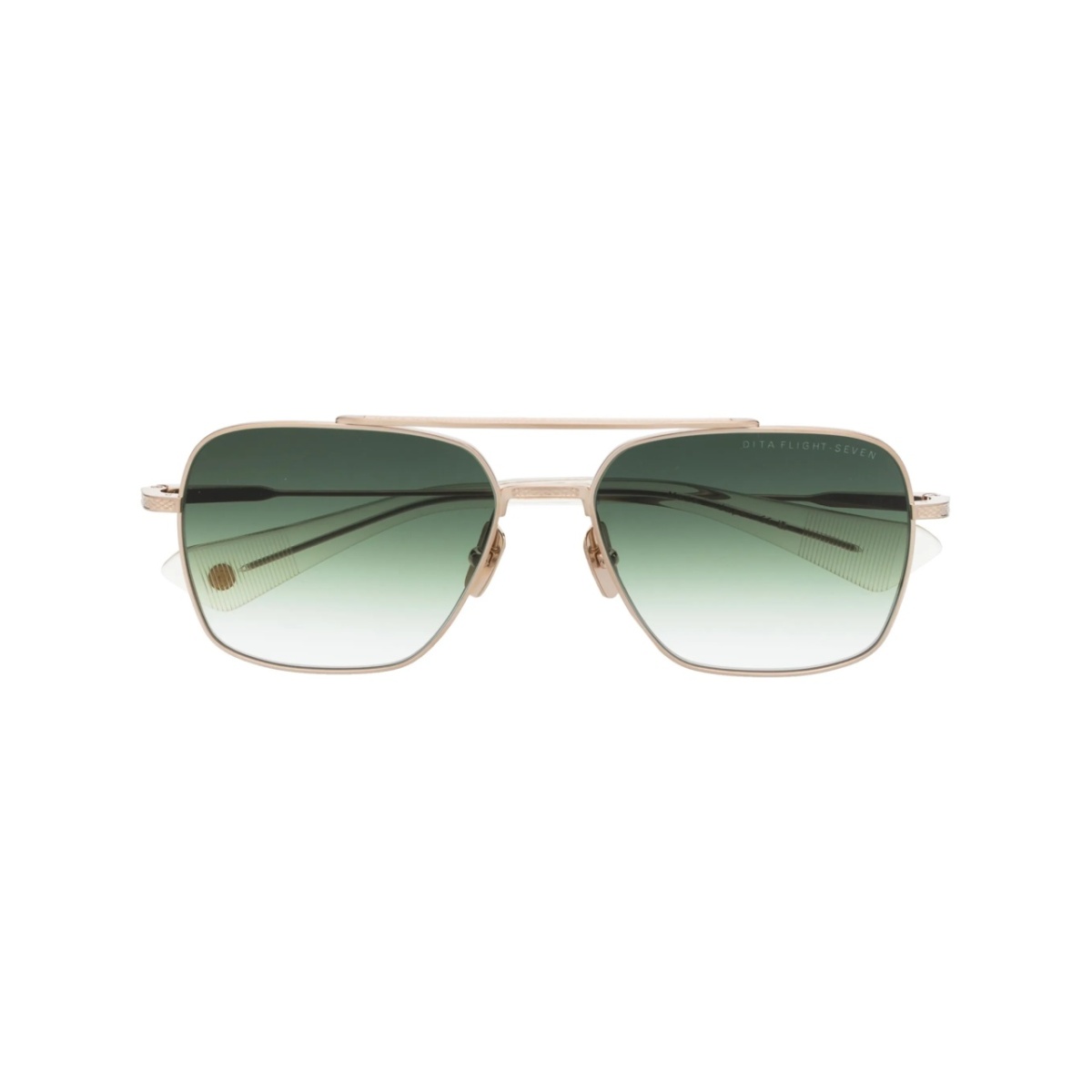 square-frame straight-arm sunglasses