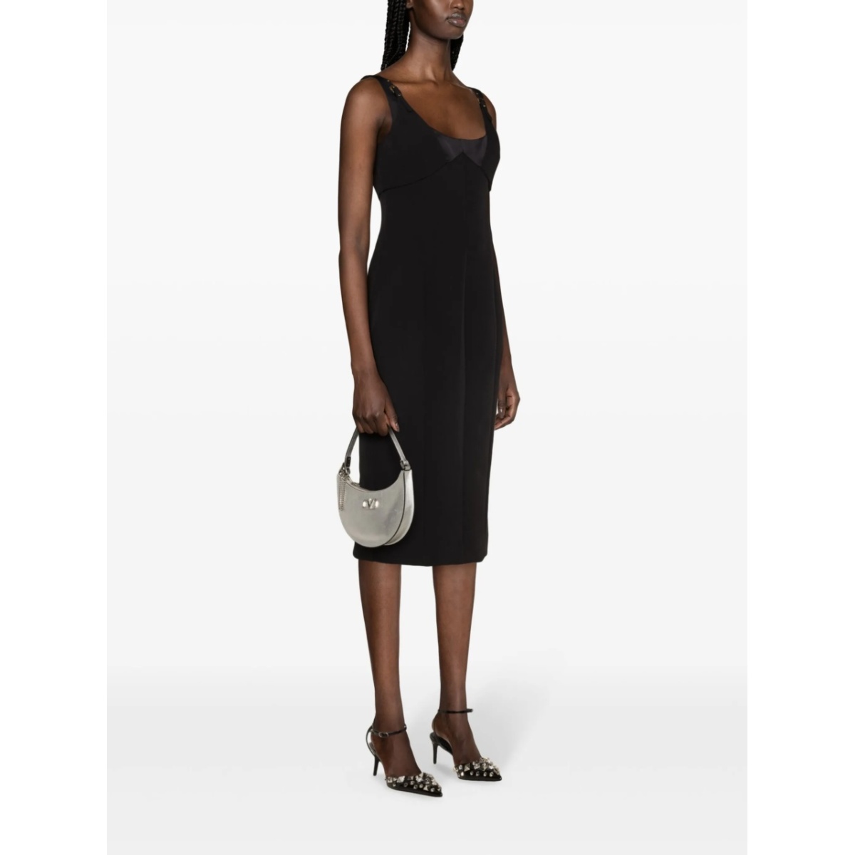 square-neck cady midi dress - Img 4