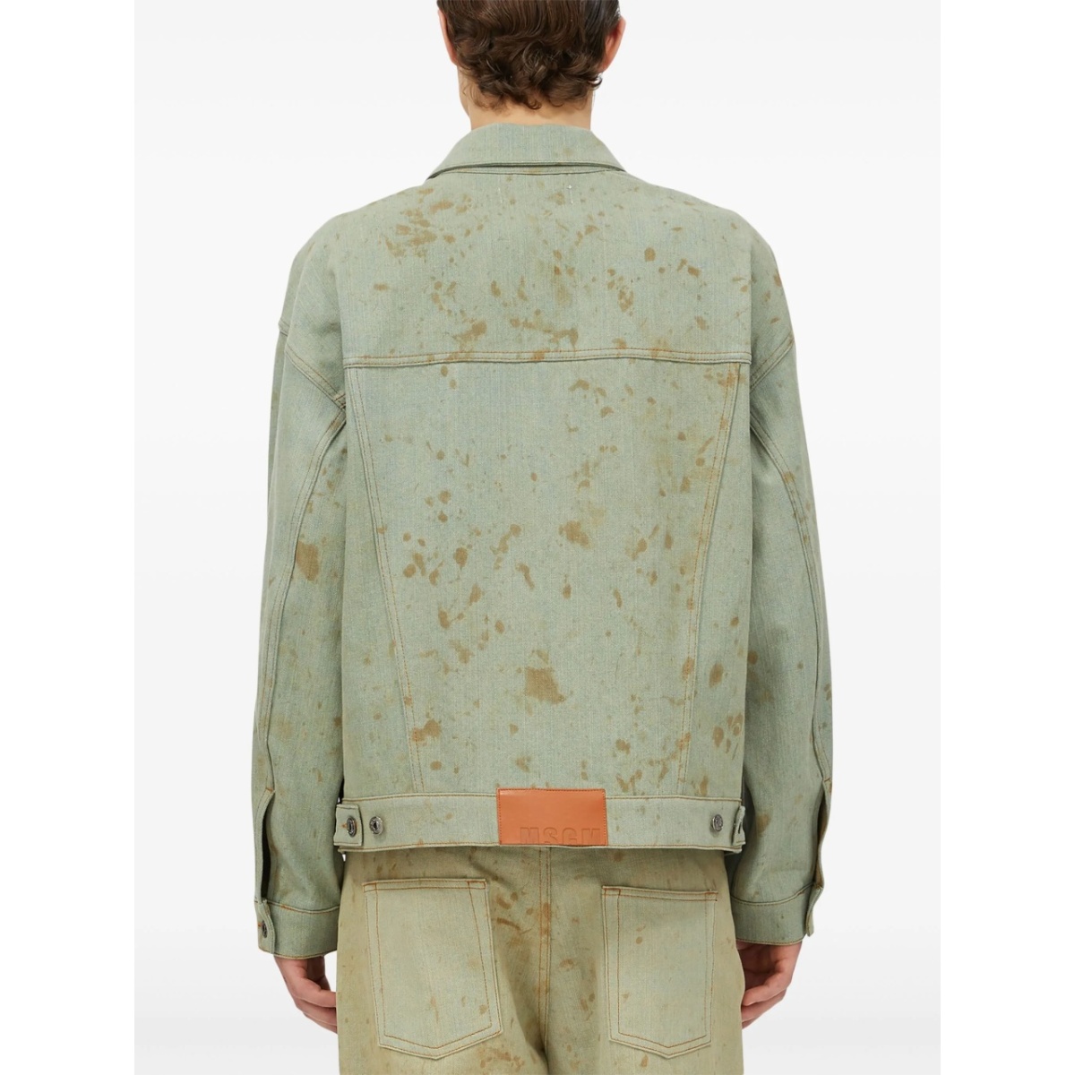 stained denim jacket - Img 4