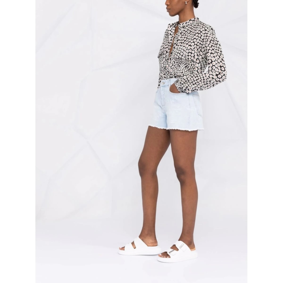 Stella Logo denim shorts - Img 4