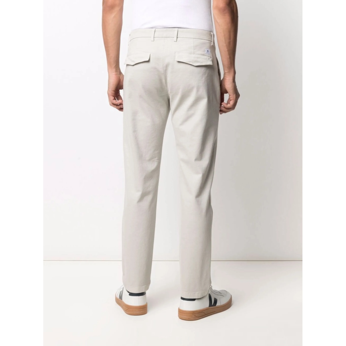 straight-leg cotton-blend trousers - Img 4