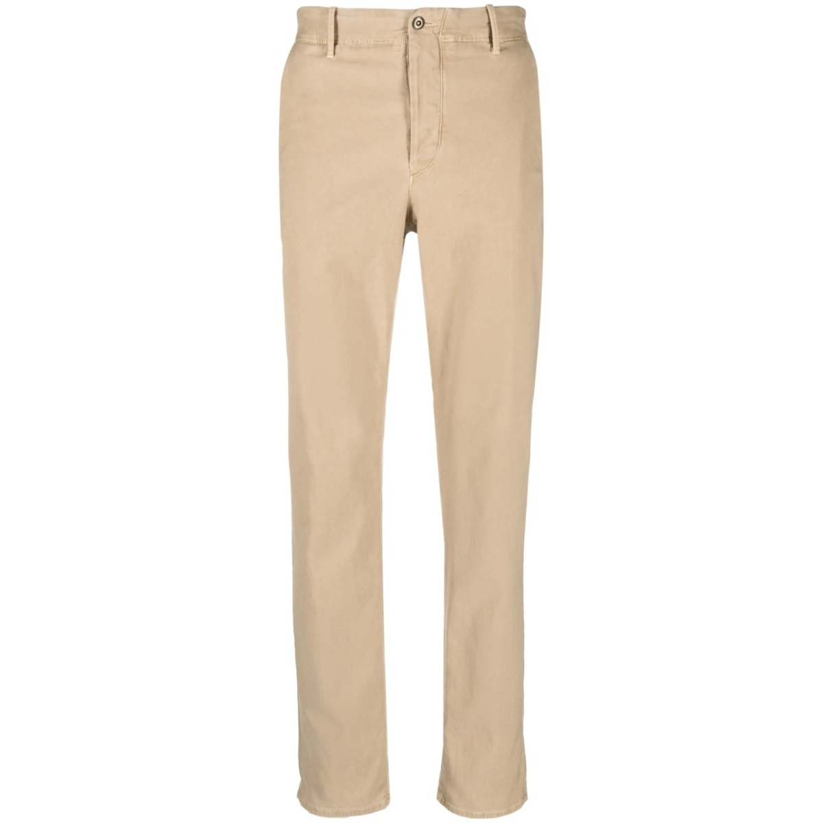straight-leg cotton trousers