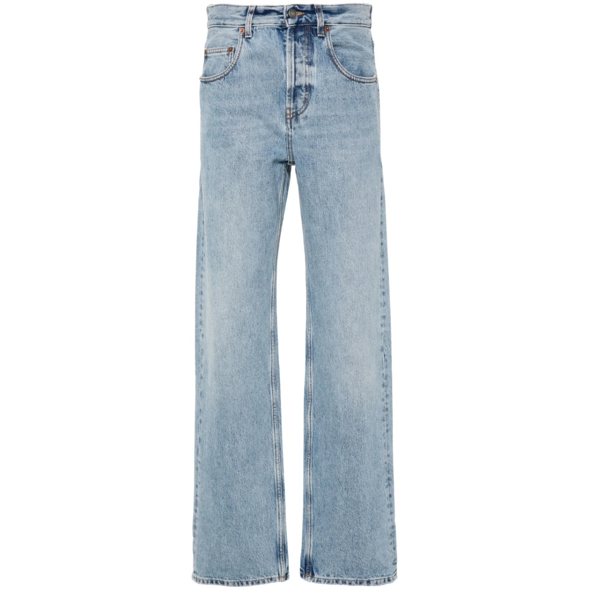 straight-leg jeans