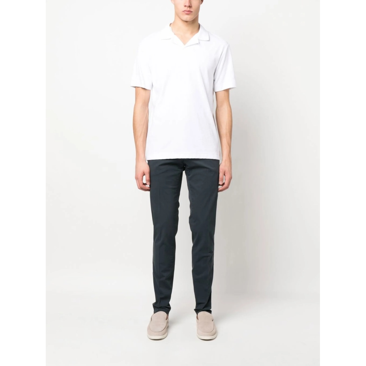 stretch-cotton chino trousers - Img 2