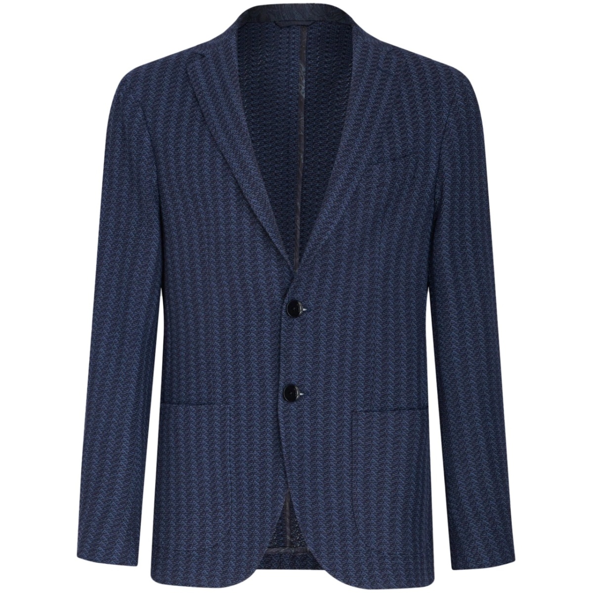 striped cotton blazer
