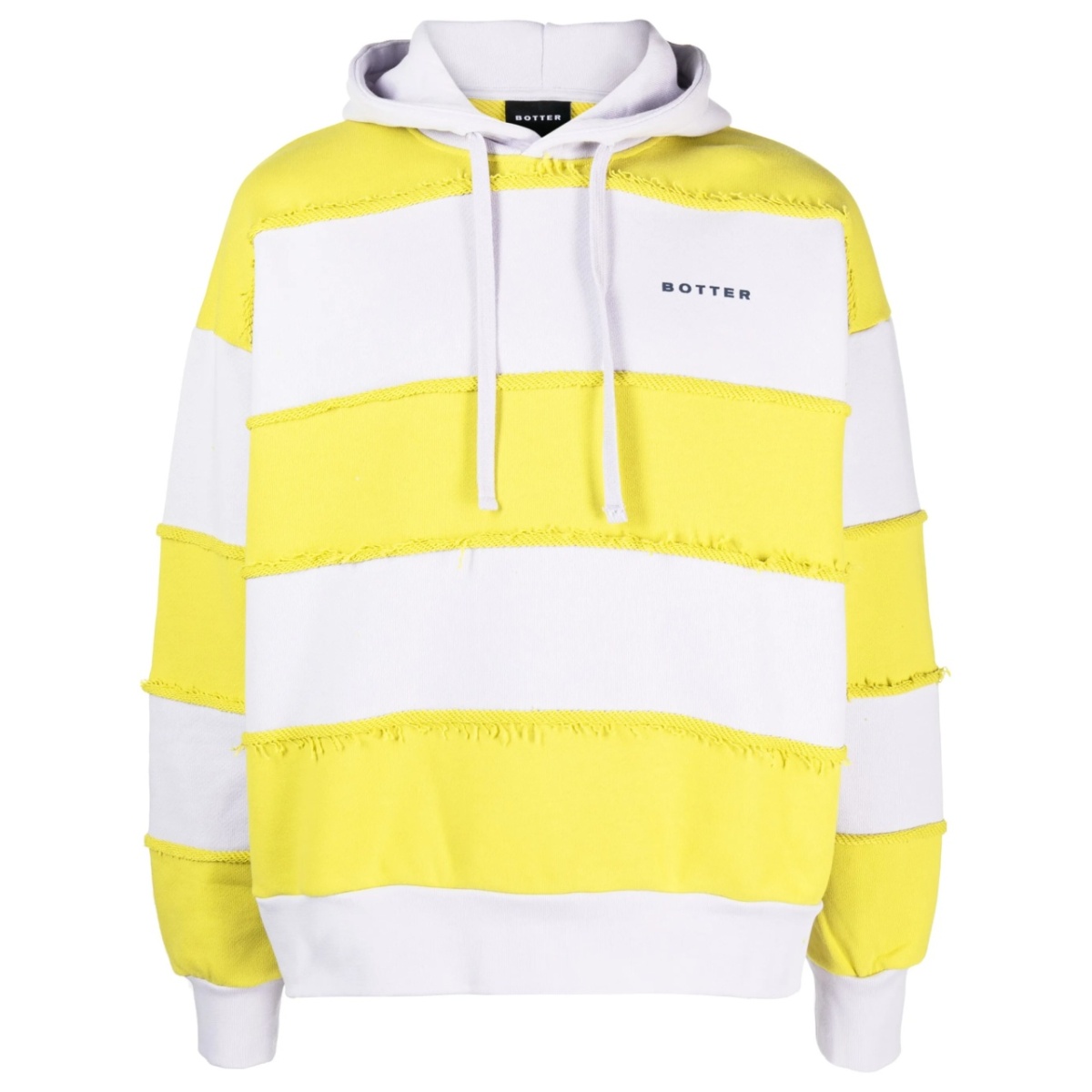 striped drawstring hoodie