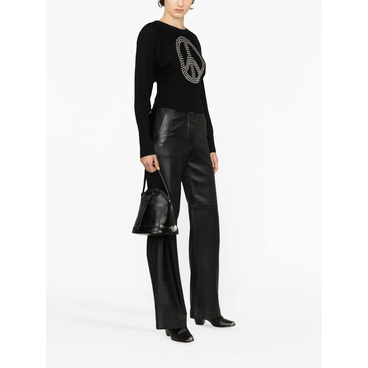 studded Peace Symbol sweater - Img 4