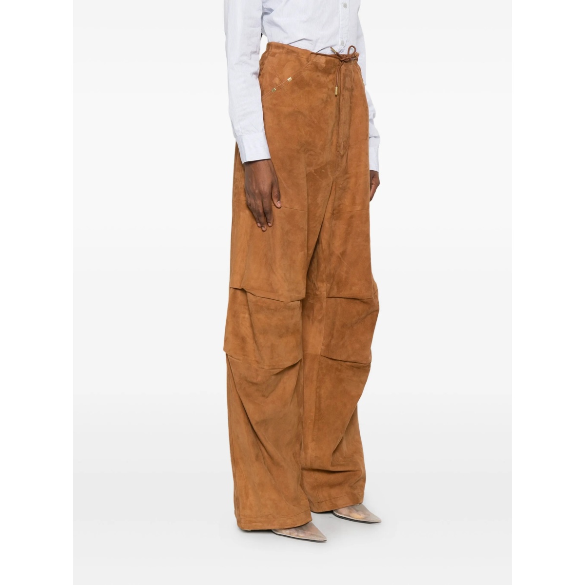 suede palazzo trousers - Img 3