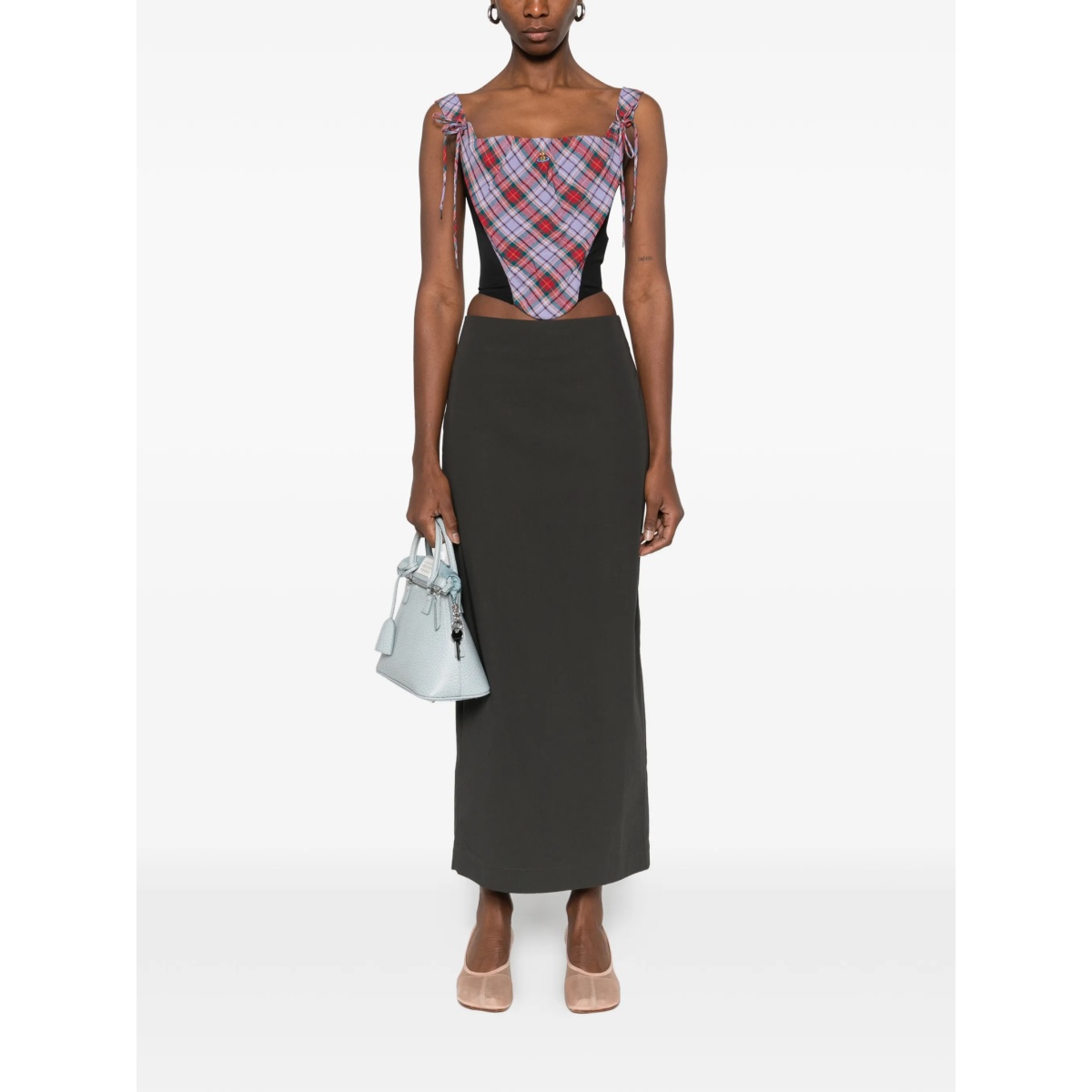 tartan tie corset - Img 2