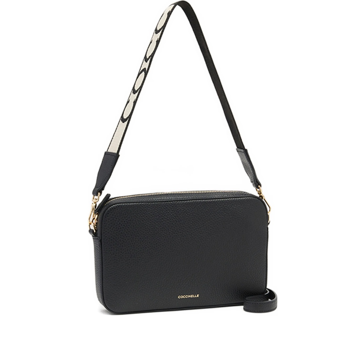 Tebe textured zip-top crossbody bag