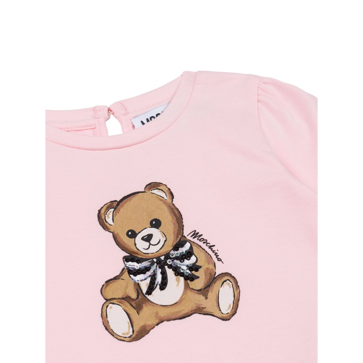 teddy bear-print long-sleeve top - Img 3