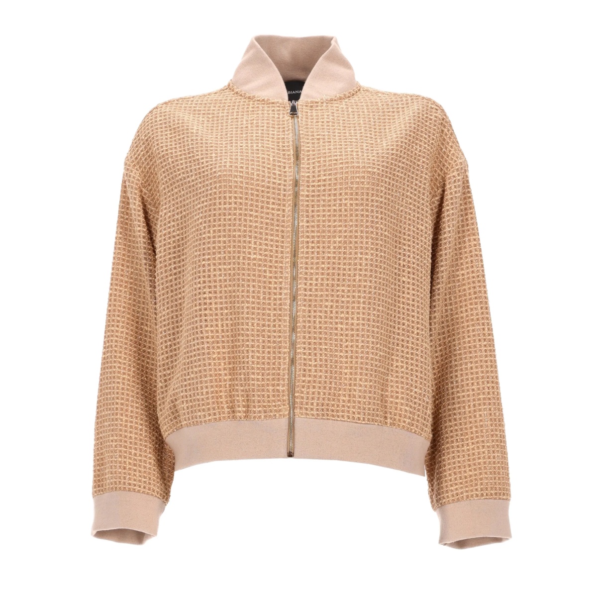 textured-finish zip-up bomber jacket - Img 2
