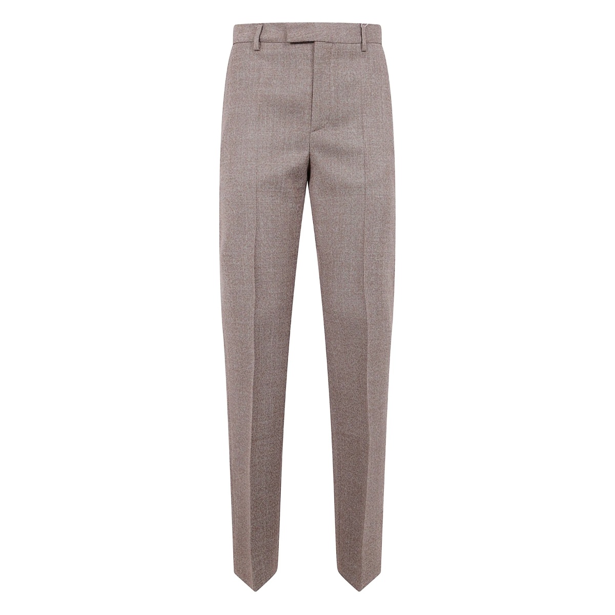 textured wool tailored trousers