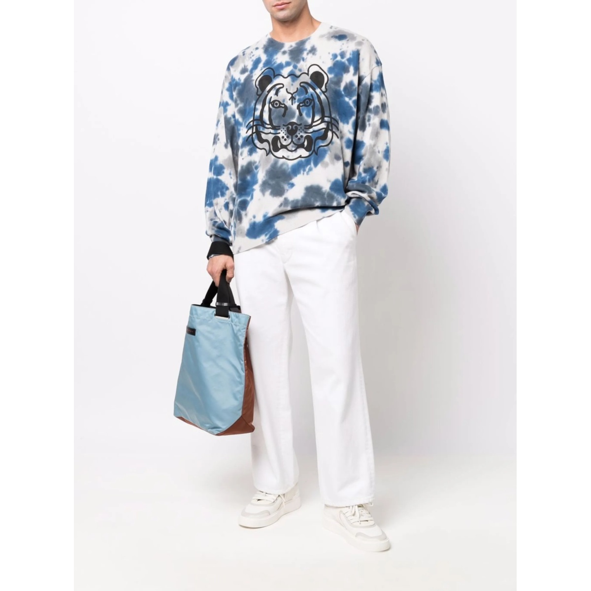 Tiger Head-print crew neck sweatshirt - Img 2