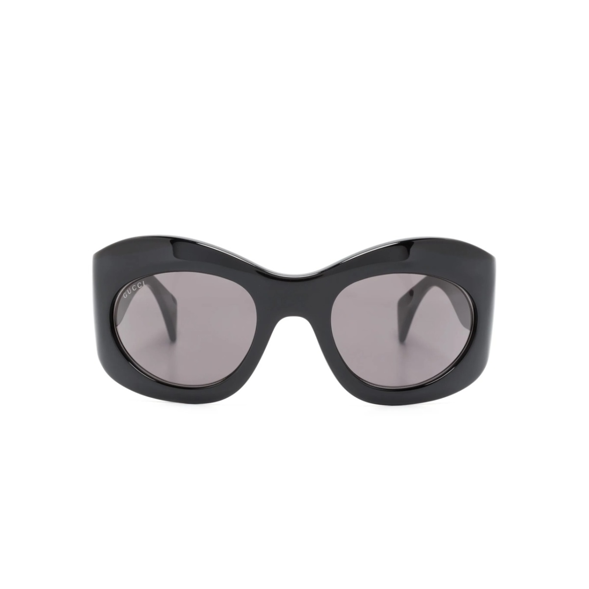 tinted-lenses oval-frame sunglasses