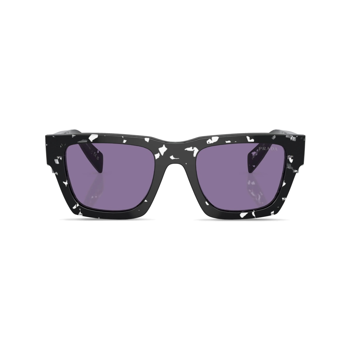 tortoiseshell-effect square sunglasses