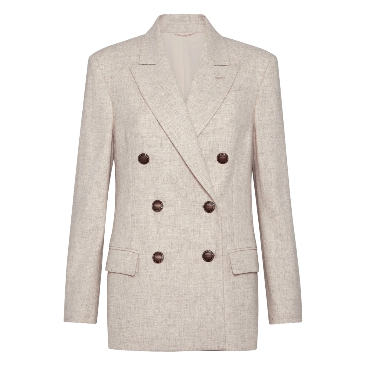 twill flannel blazer