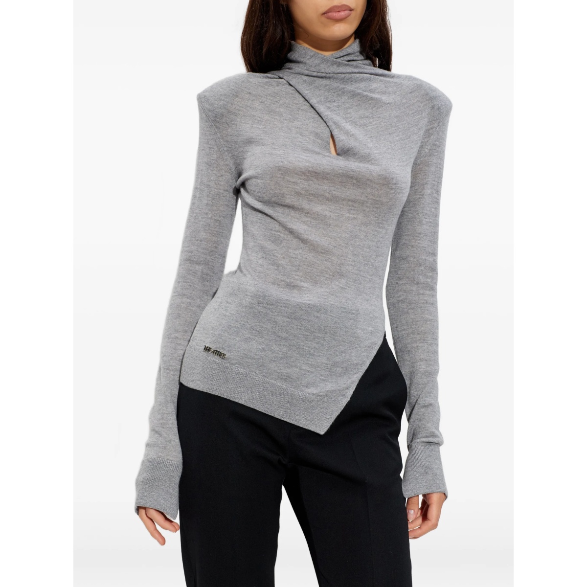 twisted fine-knit top - Img 3