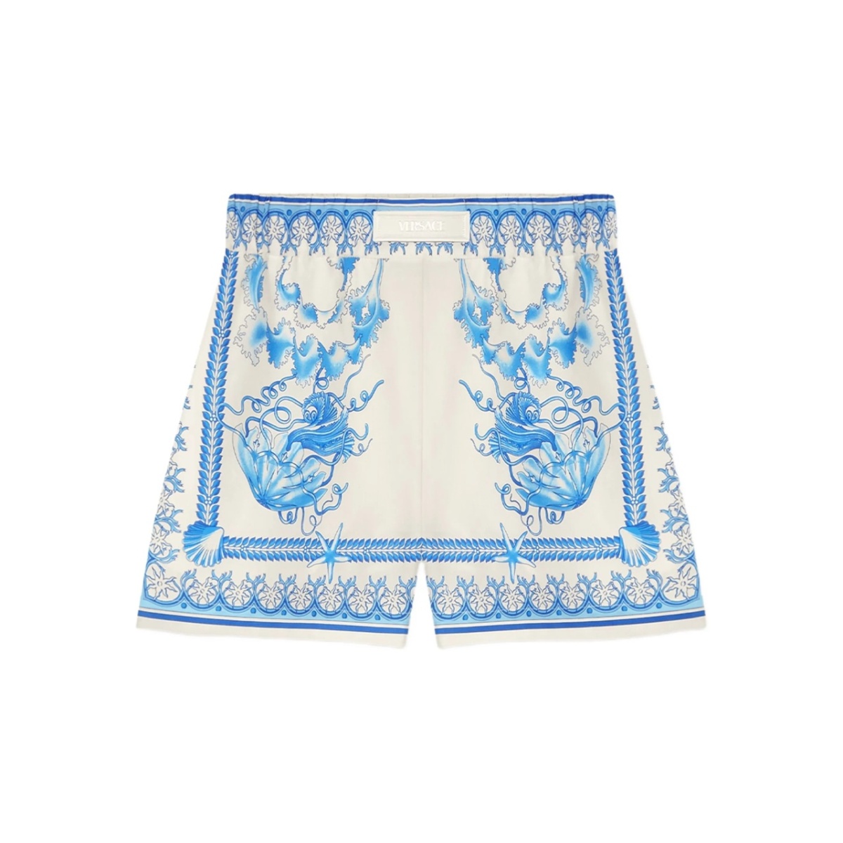 Underwater Barocco cotton shorts