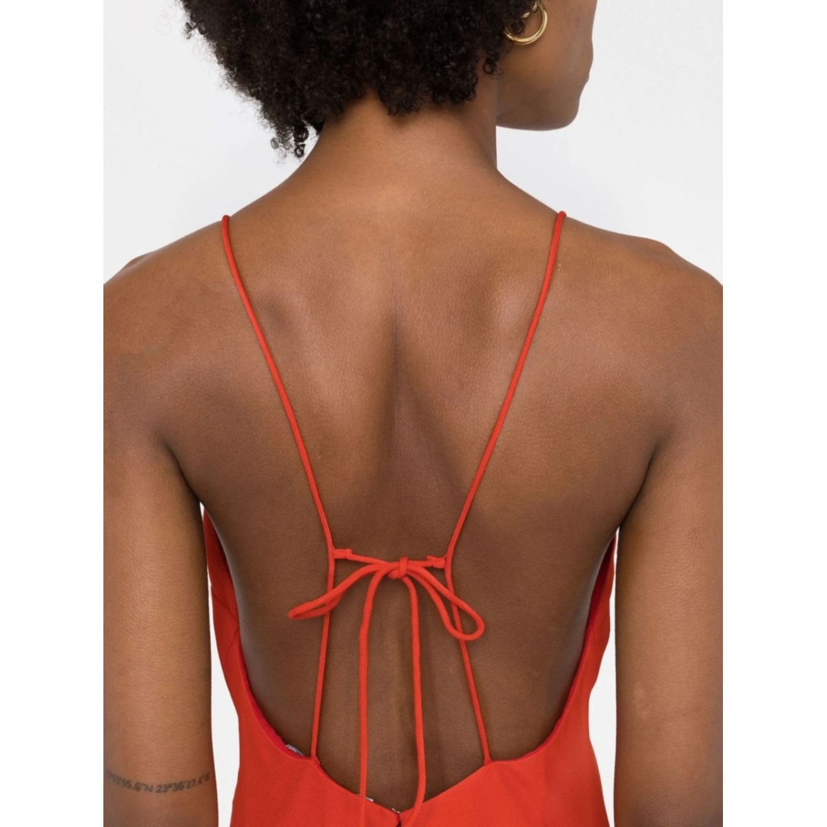 V-neck floor-length dress - Img 3