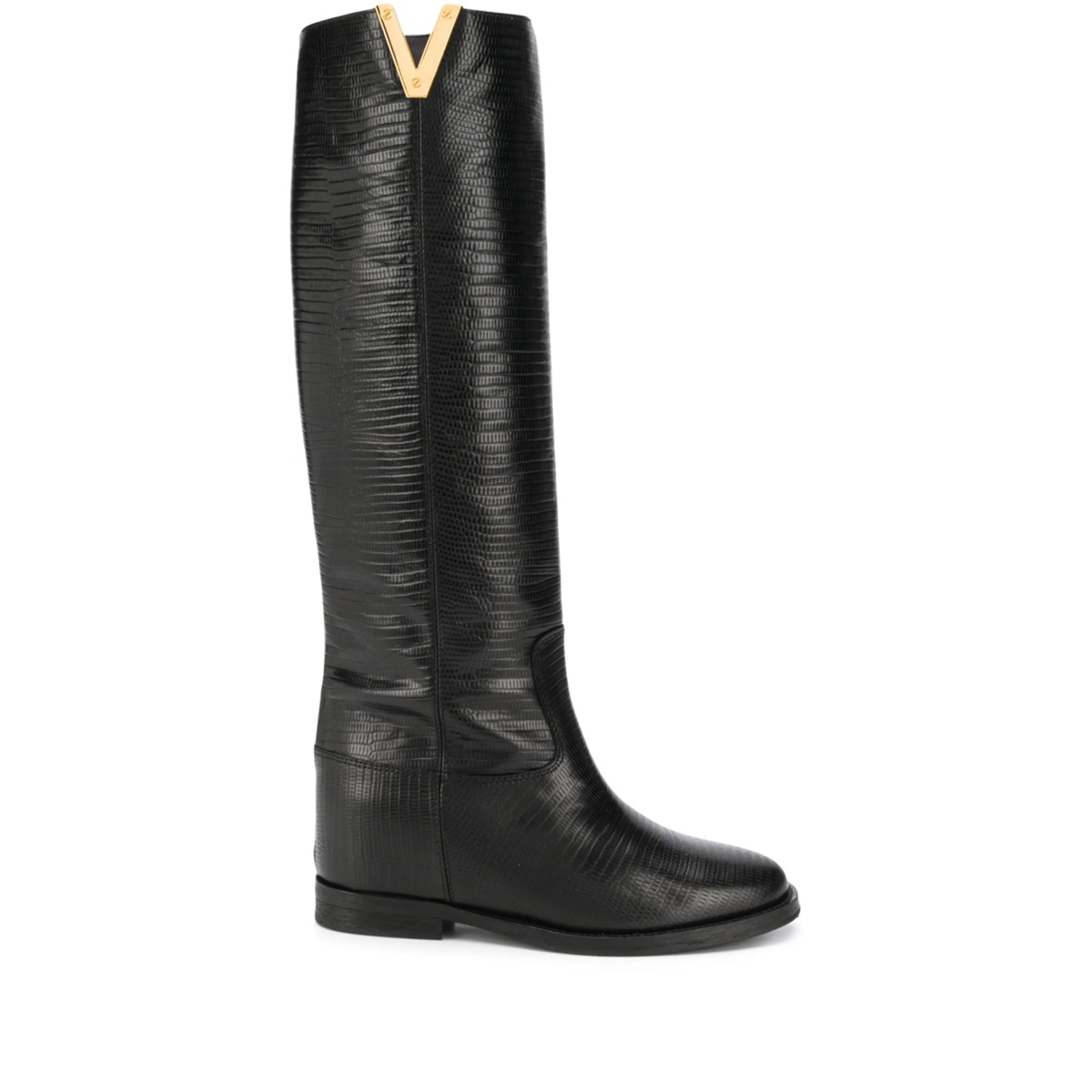 v-notch knee boots