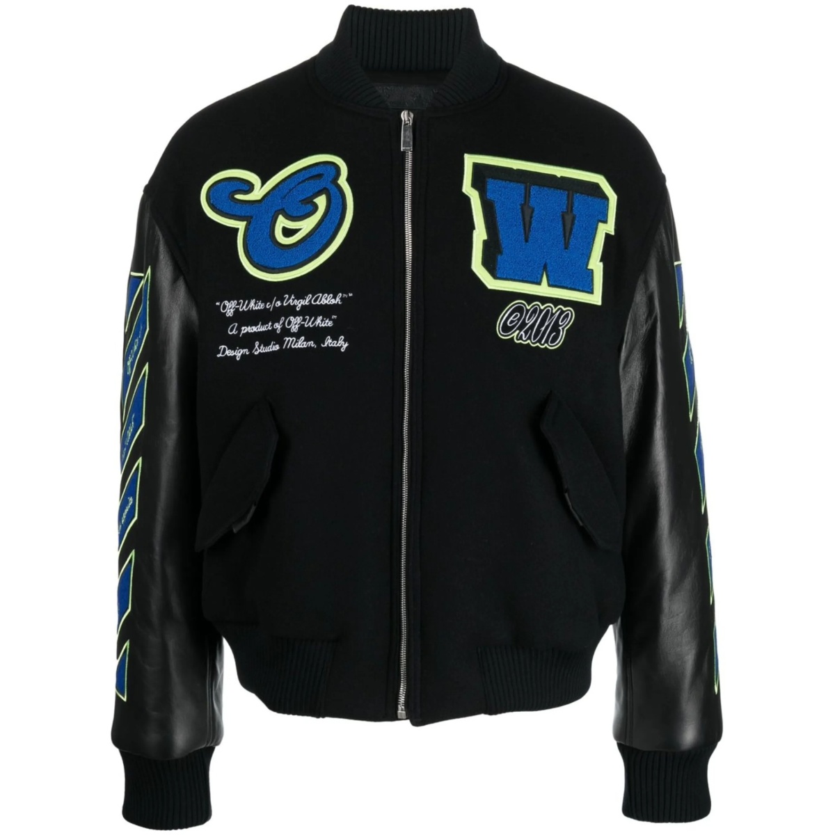 Vars Hammer leather bomber jacket