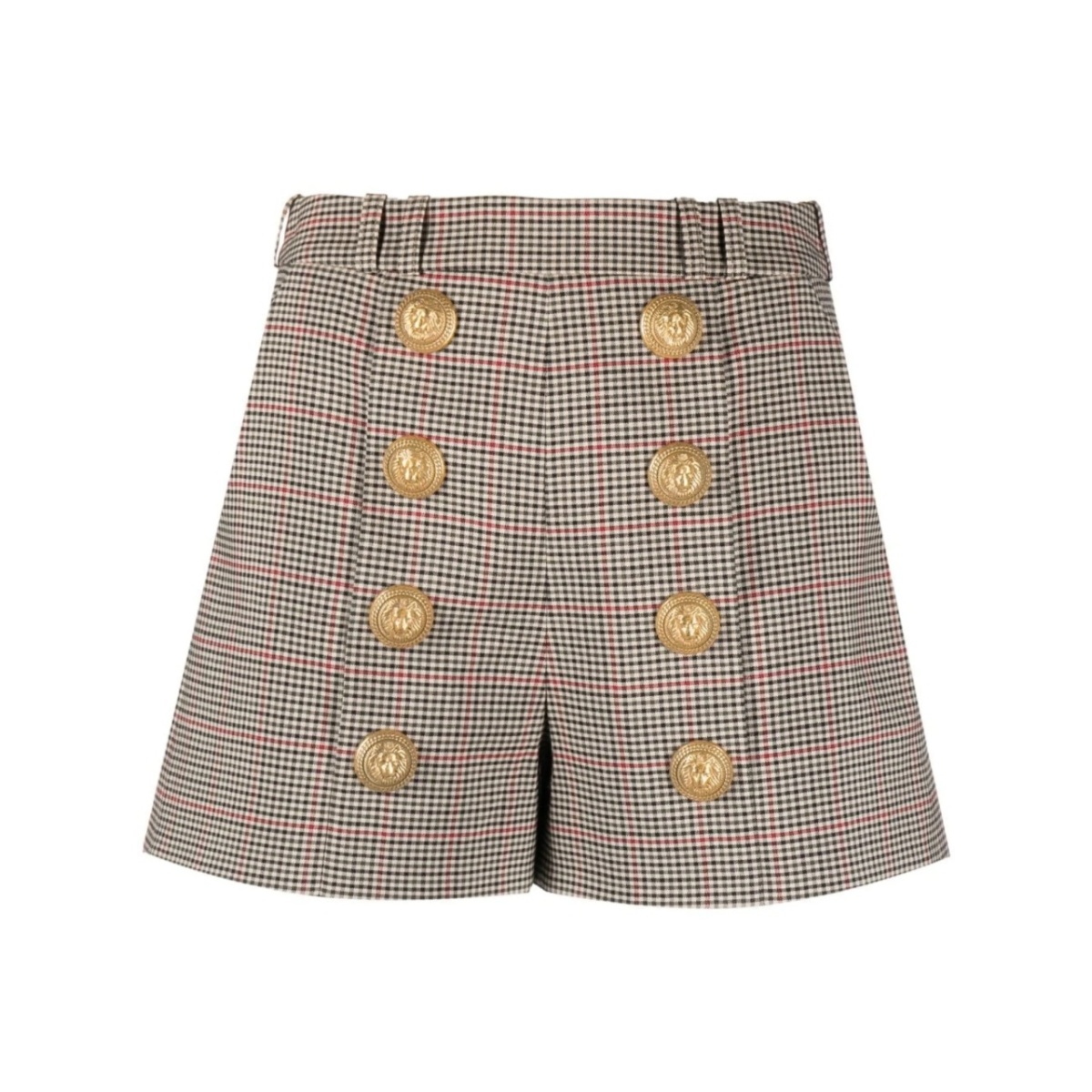 vertical-stripe print tapered-leg trousers