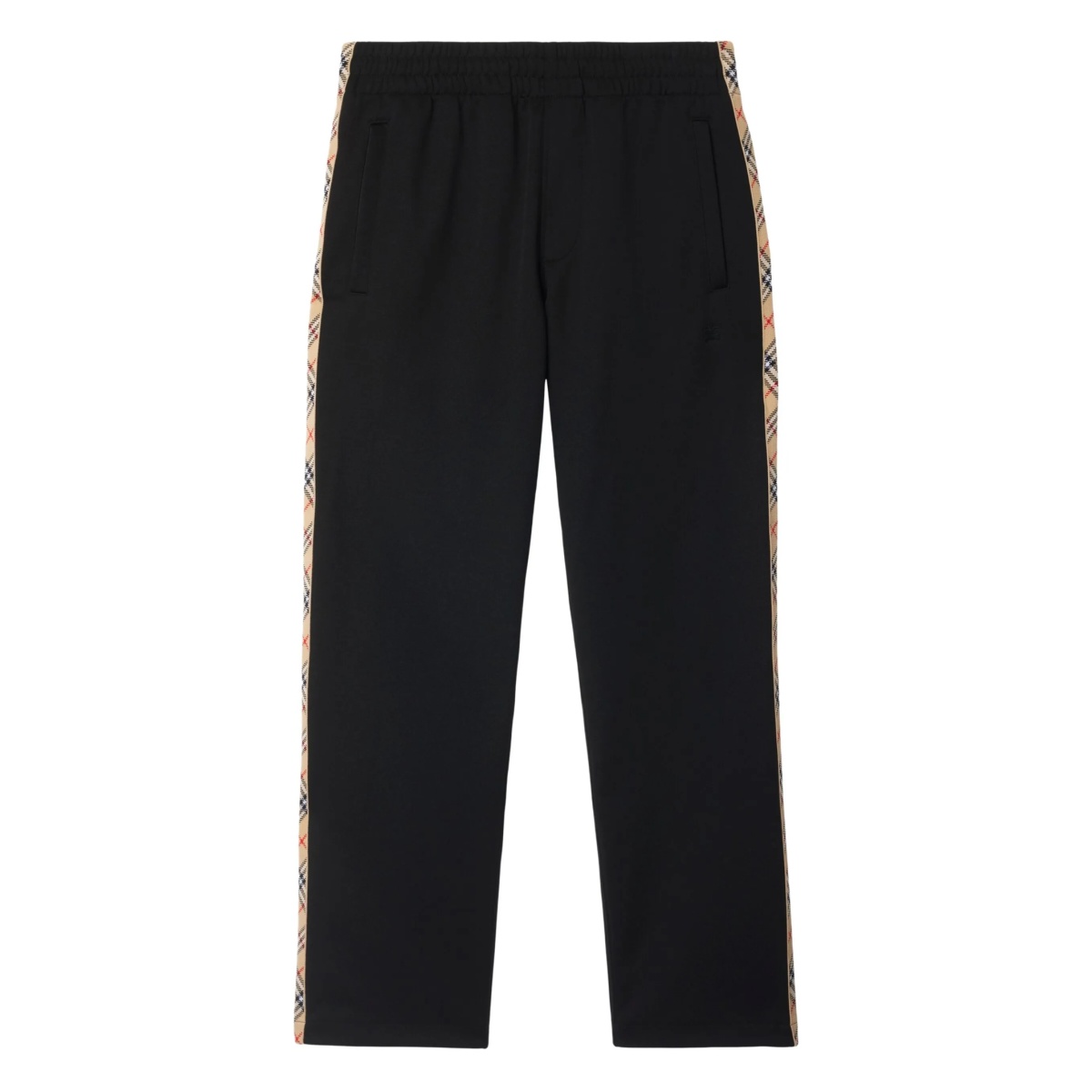 Vintage Check-trim track pants