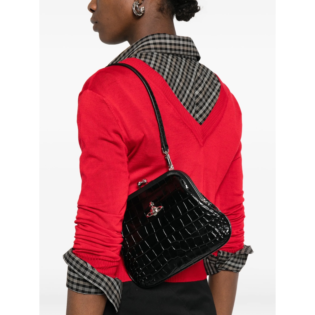 Vivienne Orb embossed clutch bag - Img 2
