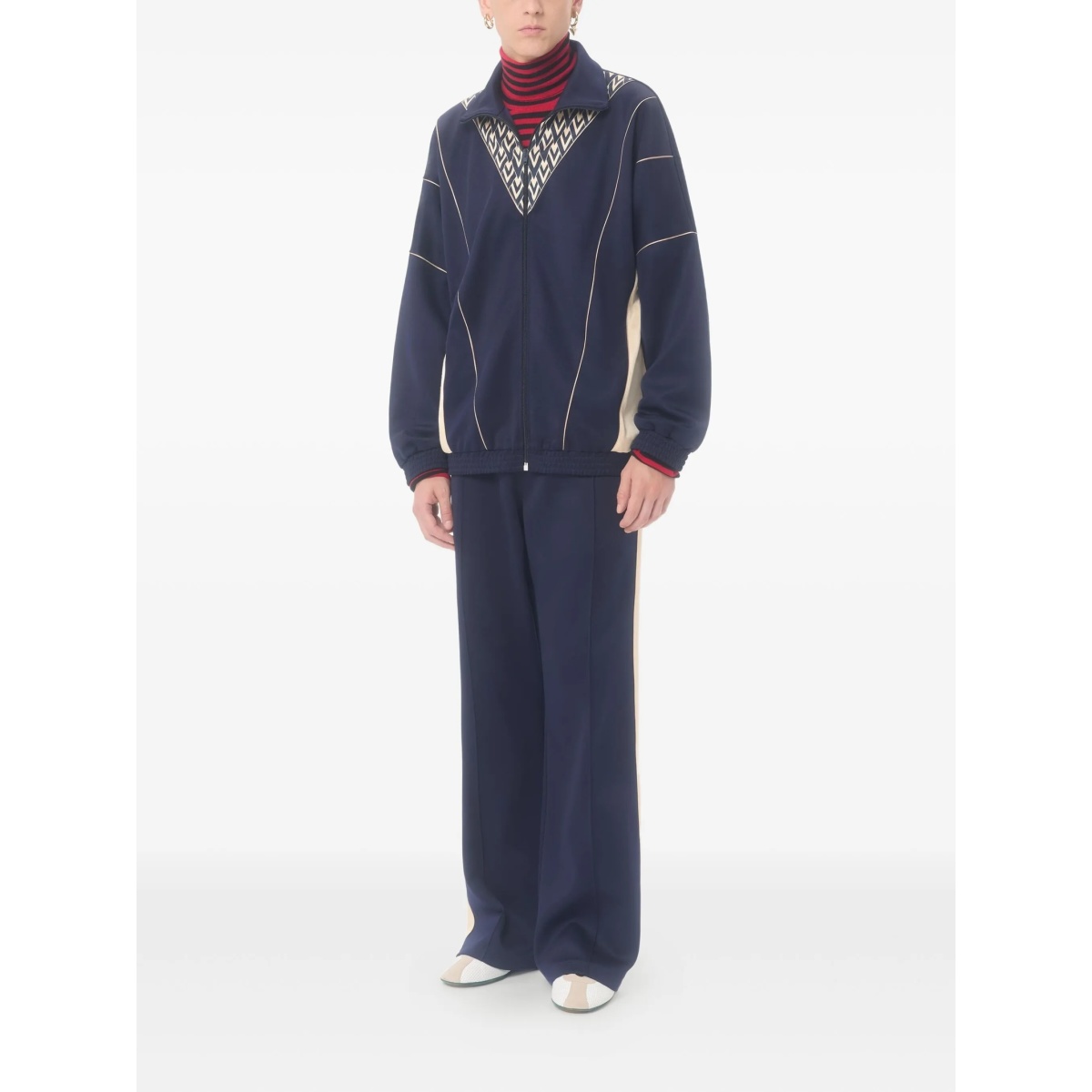 VLogo-patch side-bands track pants - Img 2