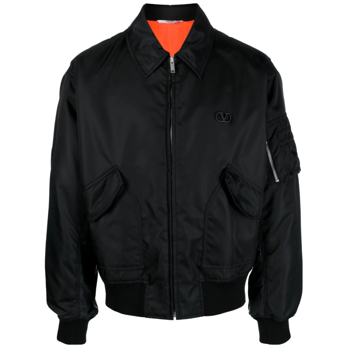 VLogo Signature-appliqué bomber jacket