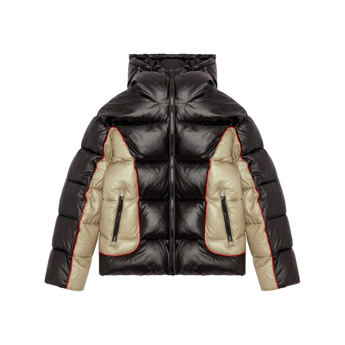 W-Ostend panelled padded jacket