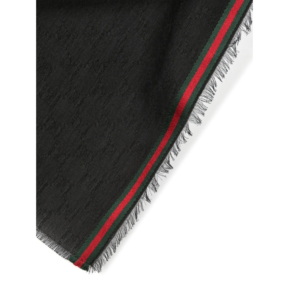 Web-stripe frayed scarf - Img 3
