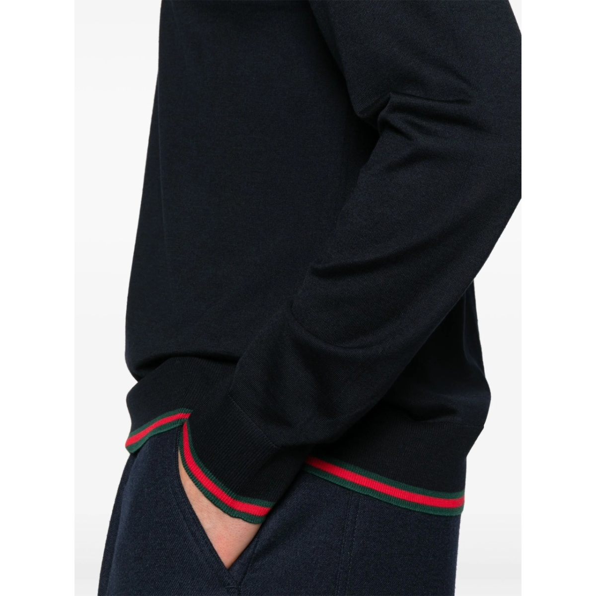 Web-trim wool sweater - Img 5