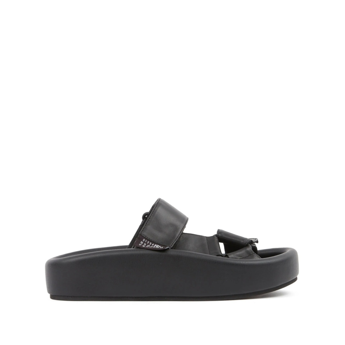Webbing leather sandals