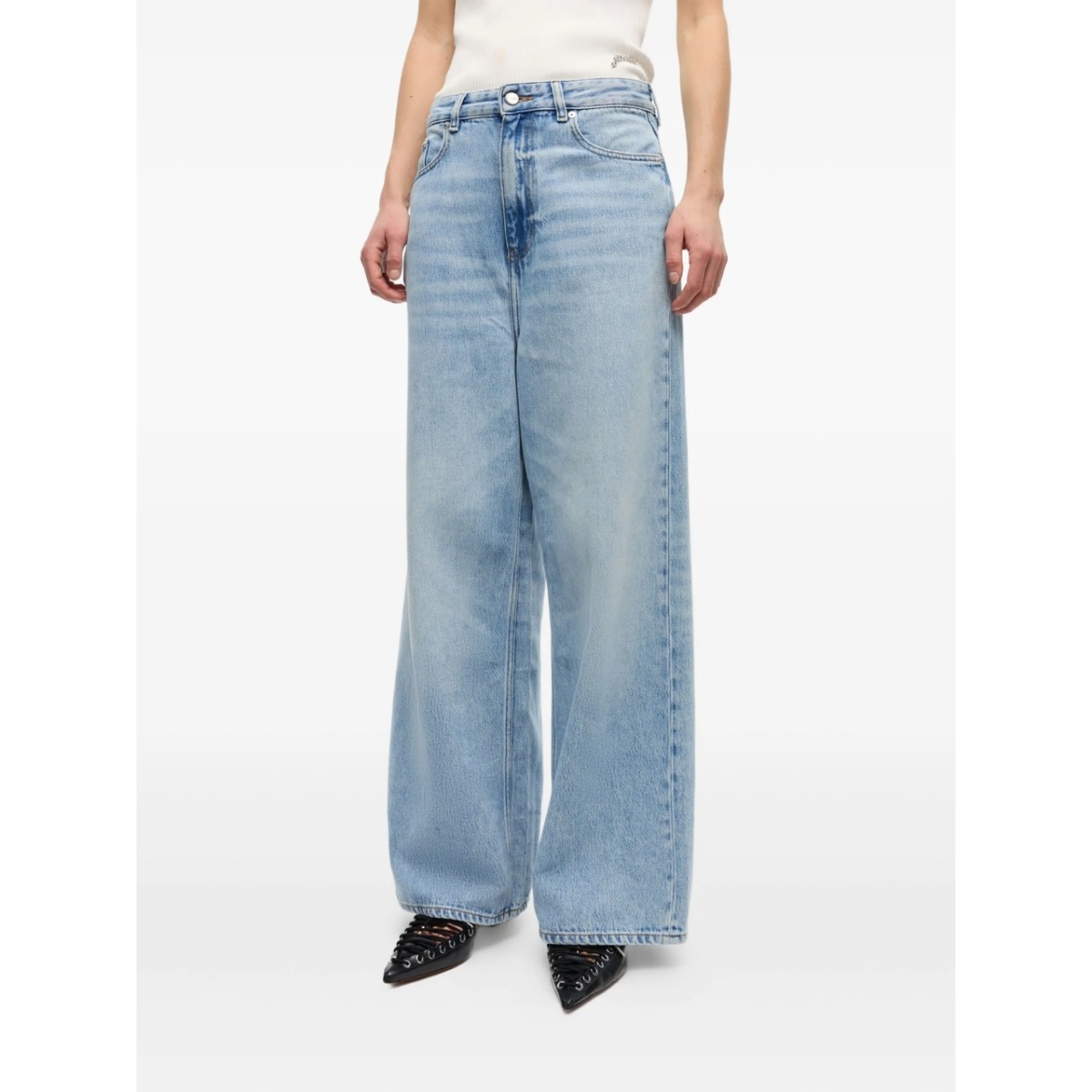 whiskering-effect jeans - Img 3